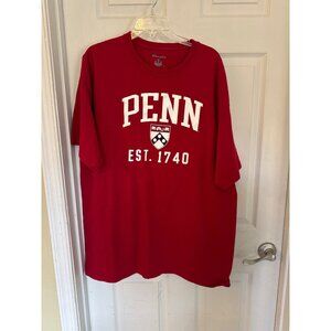 Champion University Of Pennsylvania Red Short Sleeve T-shirt Men's 2XL
